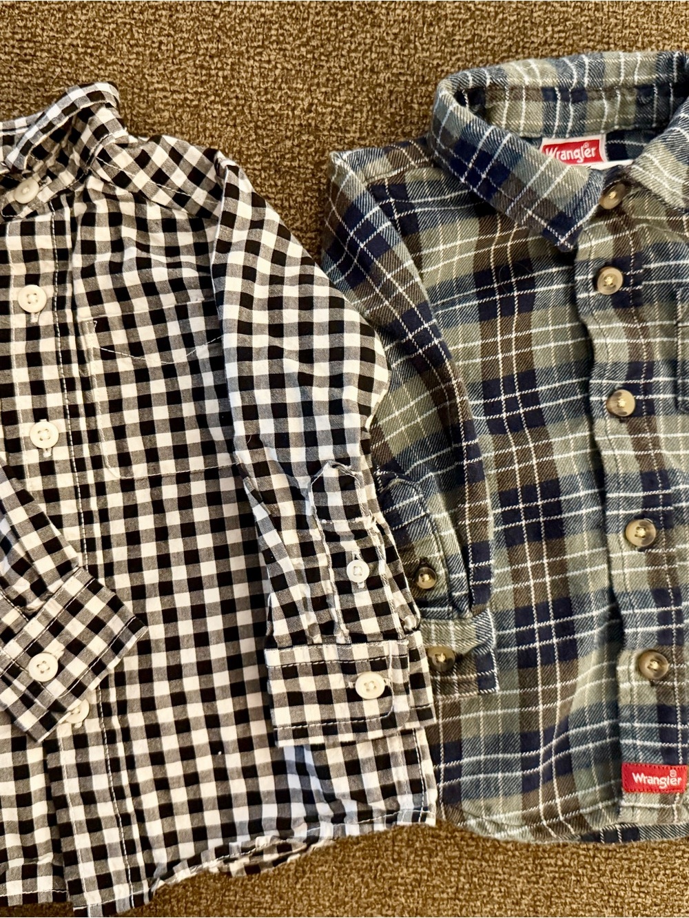 Infant Boys Plaid Button-Down Shirts